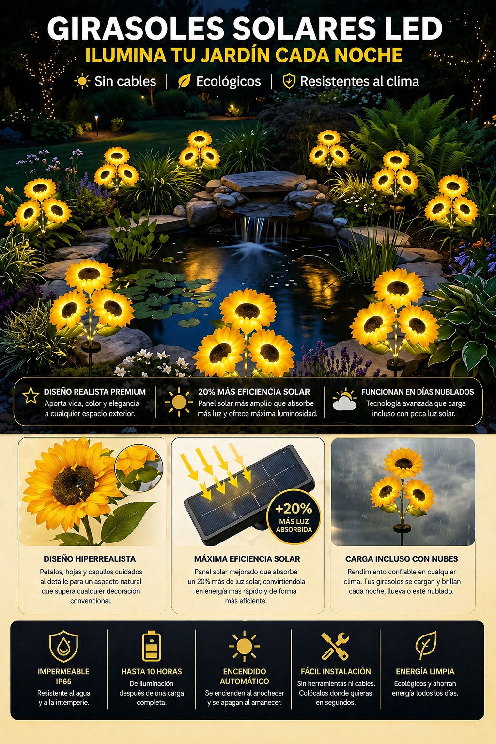Girasoles Luz Solar