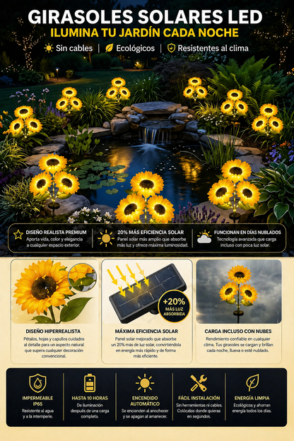 Girasoles Luz Solar